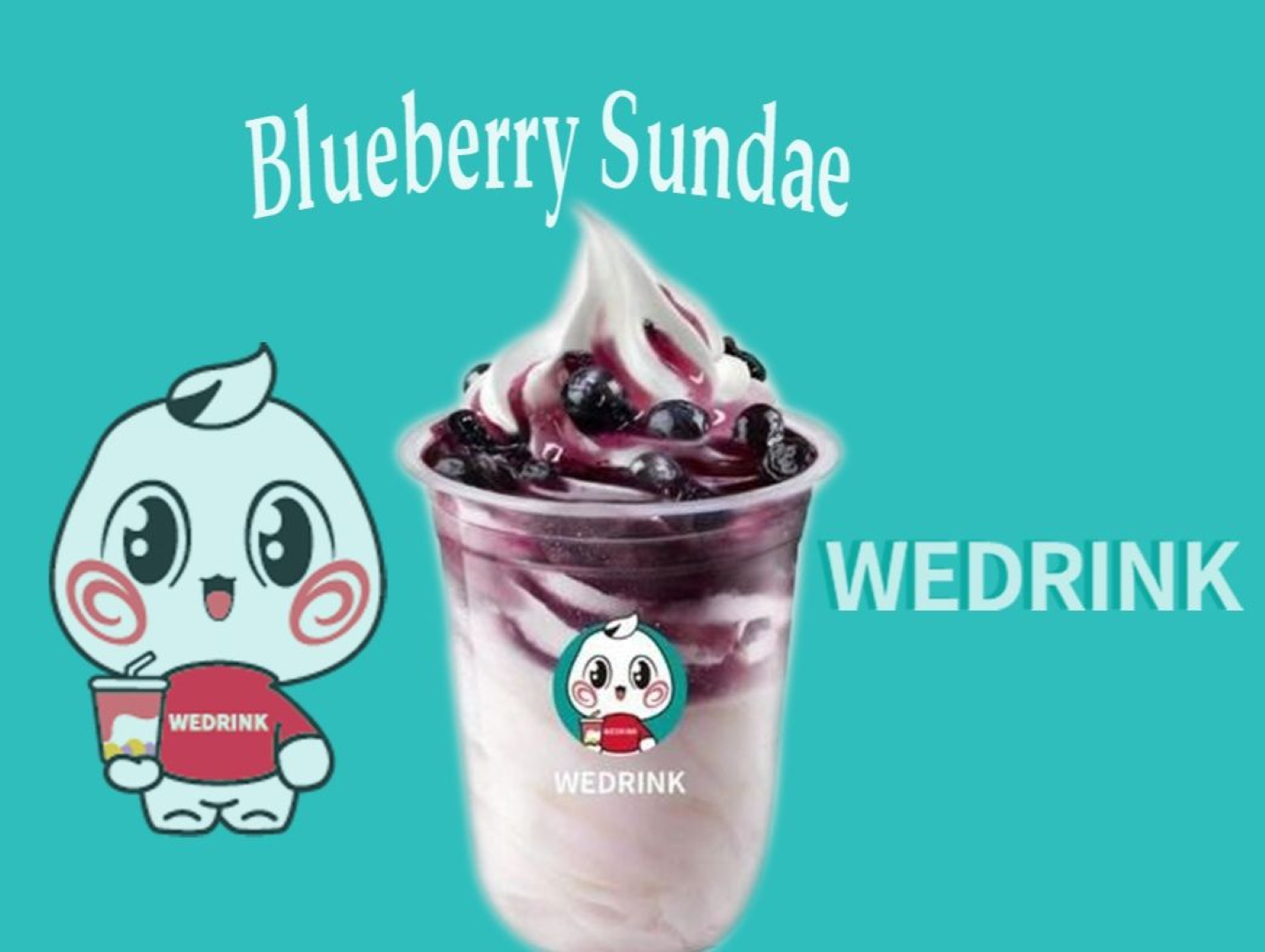 OOH!SPECIAL FLAV (BLUEBERY SUNDAE)500ML